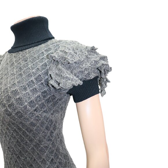 Catherine Malandrino Textured Knit Dress 4 - Picture 4 of 6